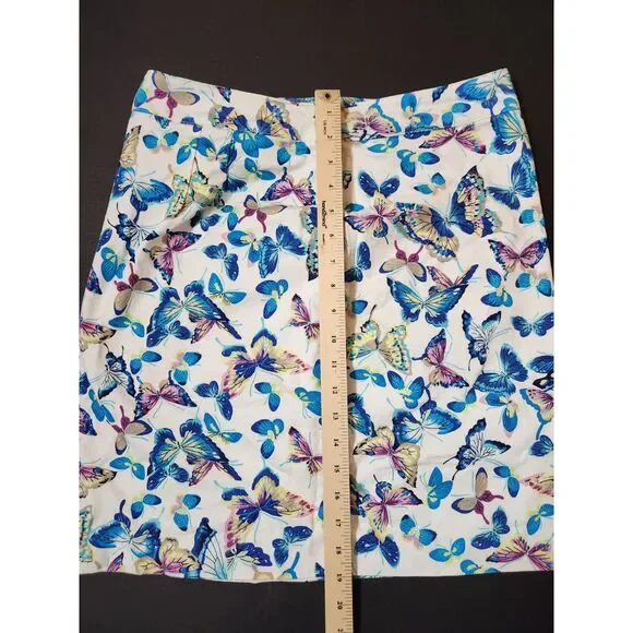 Talbots Butterfly Print Skirt – Size 6 – Cotton Blend - Picture 6 of 6